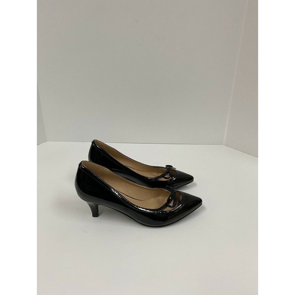 forever heel womens 6.5 black pat